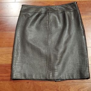 Anne Klein Dark brown snakeskin patterned Skirt